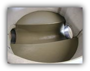 Schachtunterteil mit Gerinne und Berme aus Beton, Gerinne gekr�mmt
